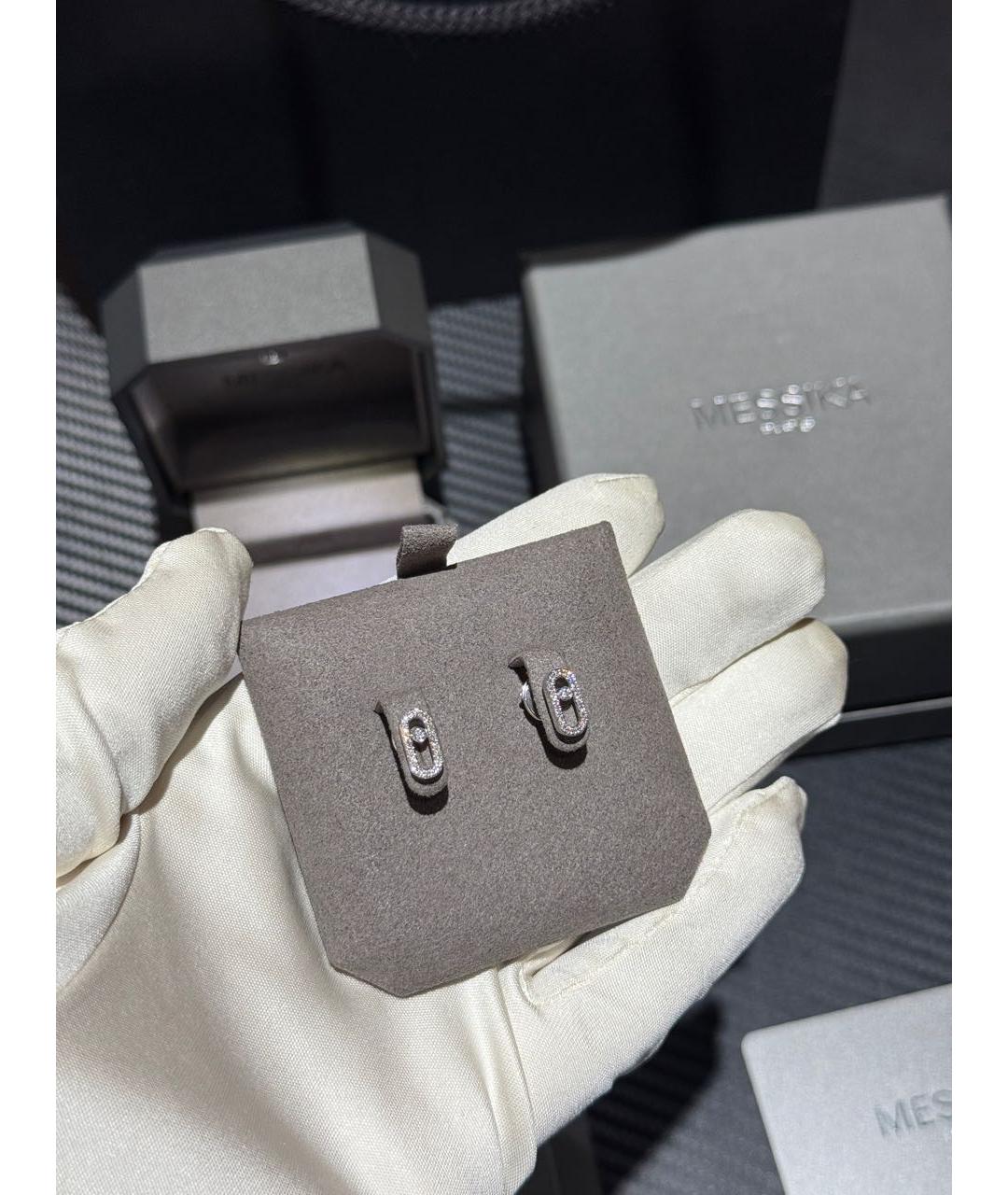 MESSIKA Серебряные серьги из белого золота, фото 6