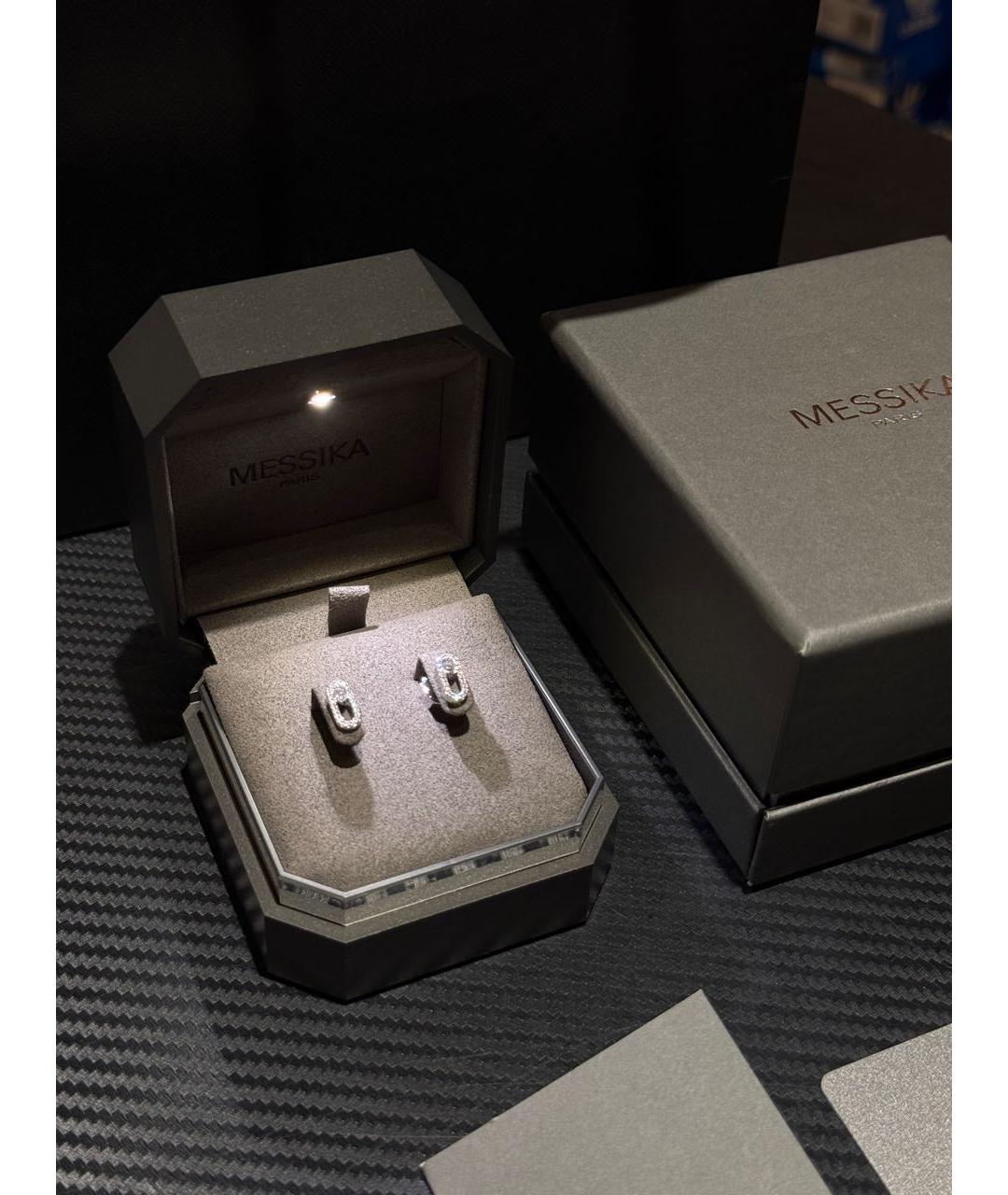MESSIKA Серебряные серьги из белого золота, фото 4