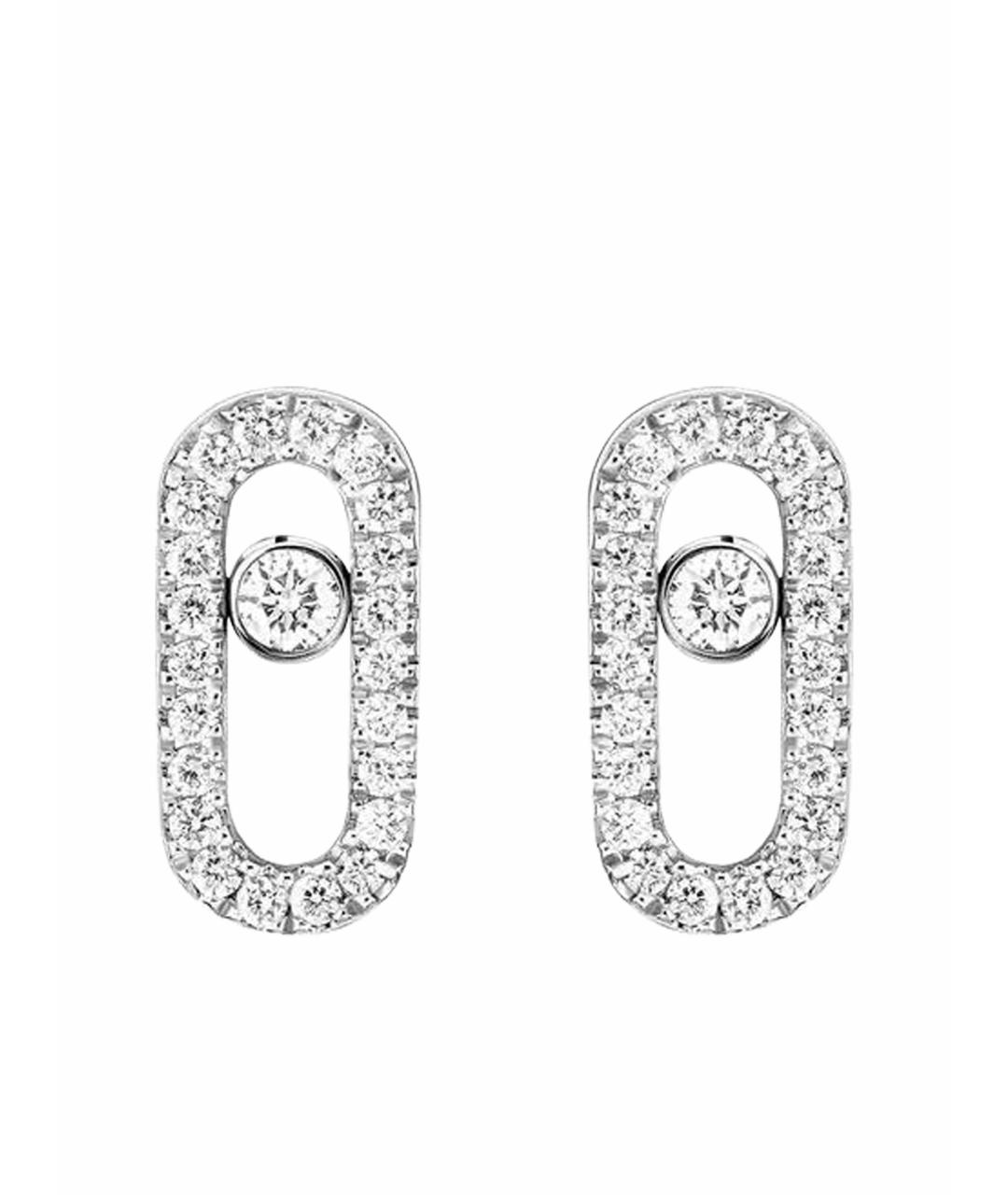 MESSIKA Серебряные серьги из белого золота, фото 1