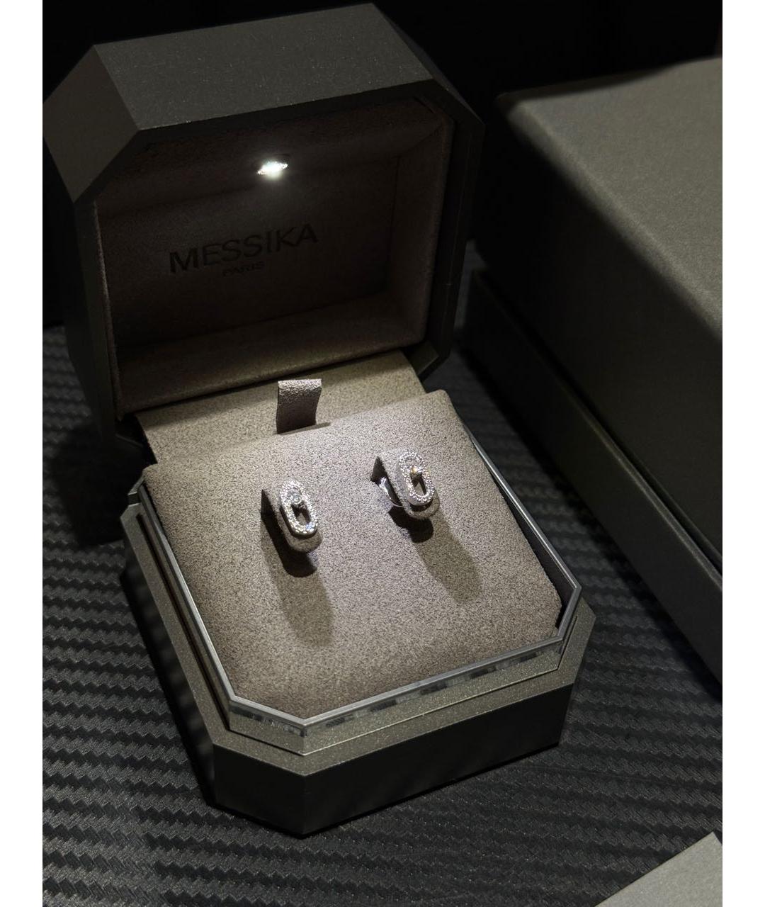 MESSIKA Серебряные серьги из белого золота, фото 5