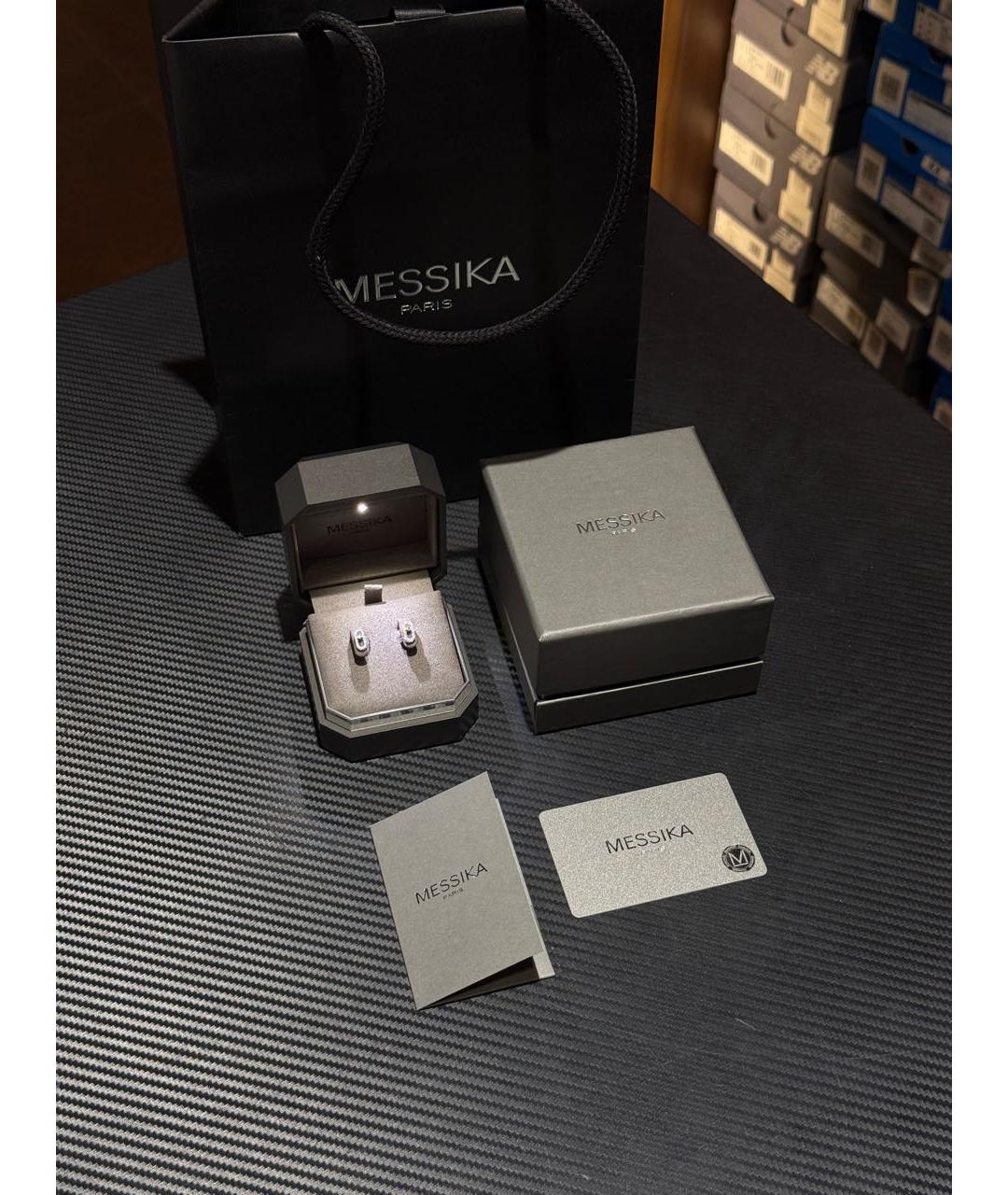 MESSIKA Серебряные серьги из белого золота, фото 3