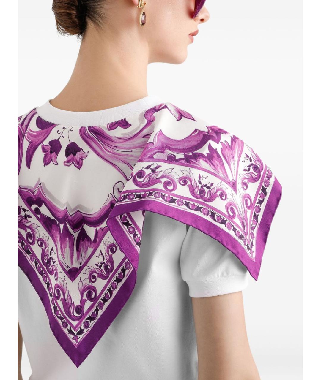 DOLCE&GABBANA Белая хлопковая футболка, фото 2