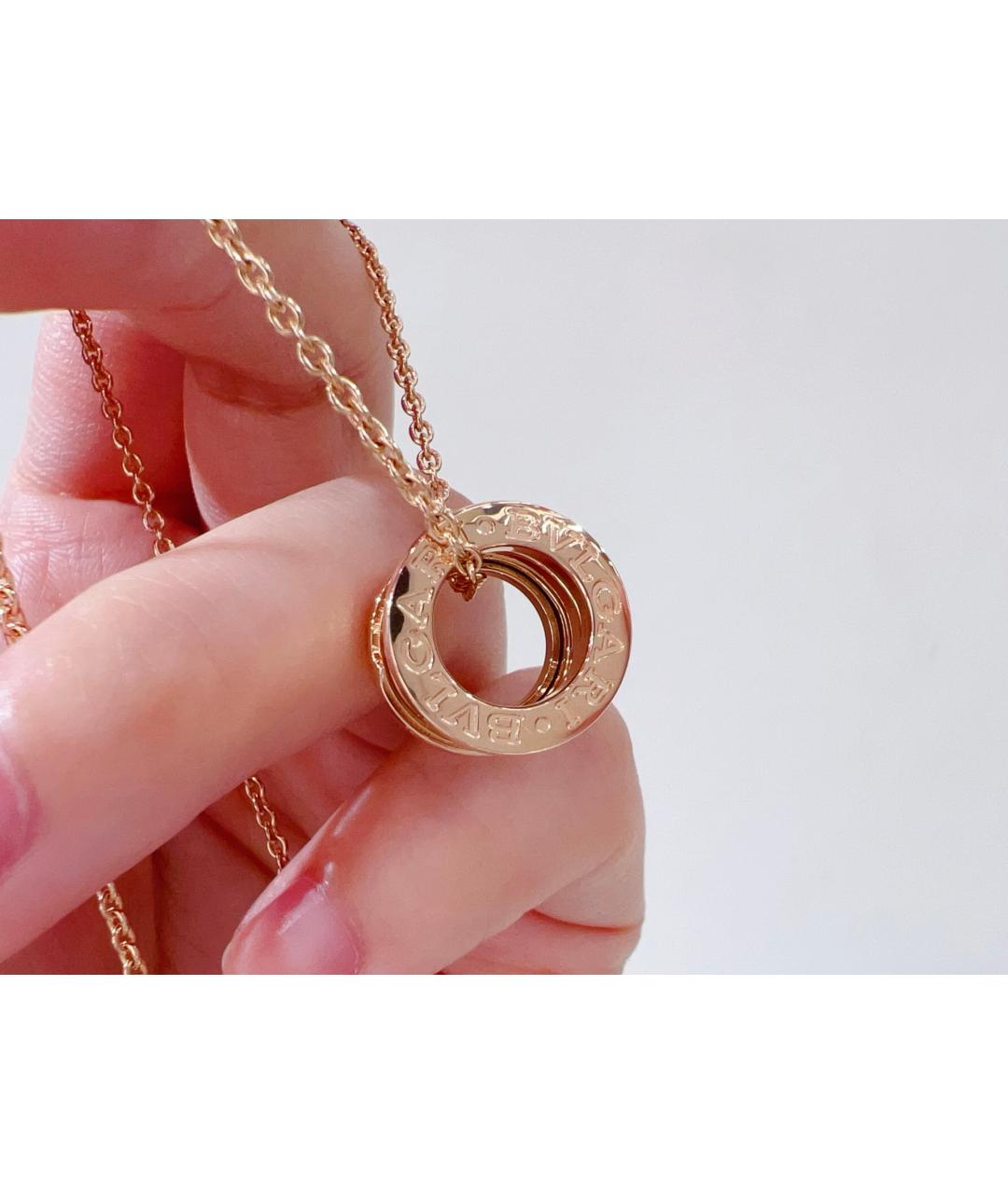 BVLGARI Золотое колье из розового золота, фото 6