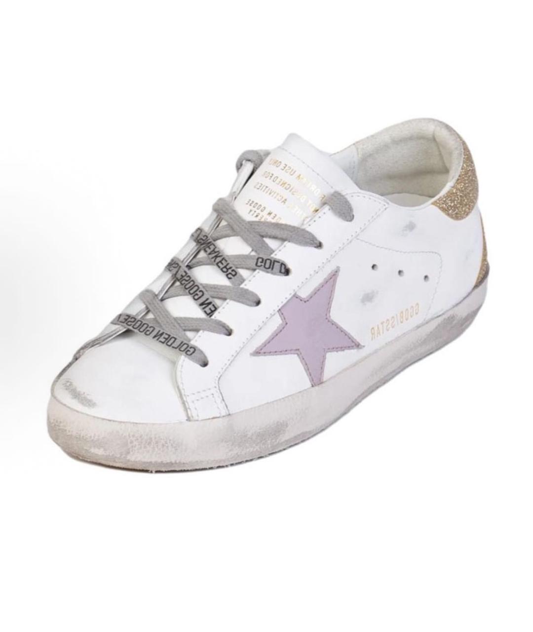 GOLDEN GOOSE DELUXE BRAND Белые кожаные кеды, фото 4