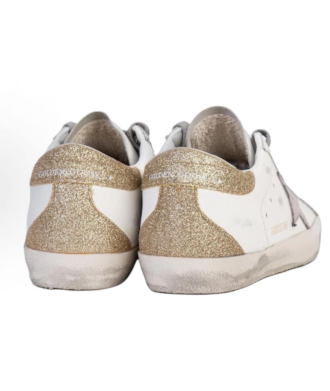 GOLDEN GOOSE DELUXE BRAND Белые кожаные кеды, фото 3