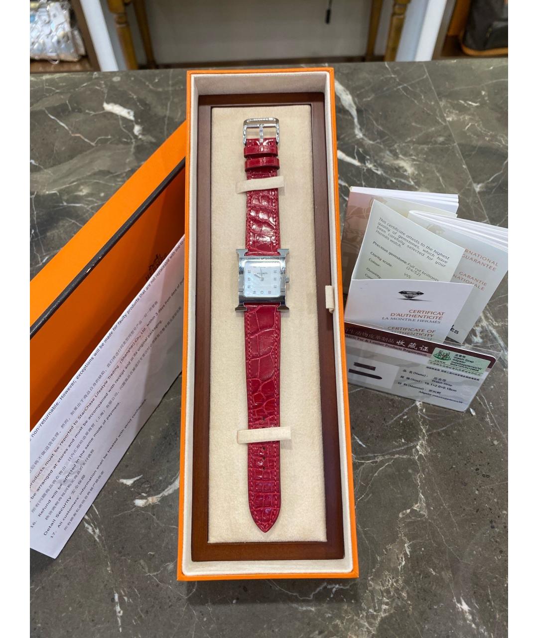 HERMES Белые часы, фото 2