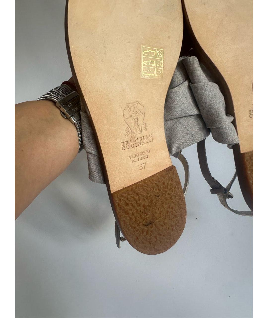 BRUNELLO CUCINELLI Мульти босоножки, фото 6