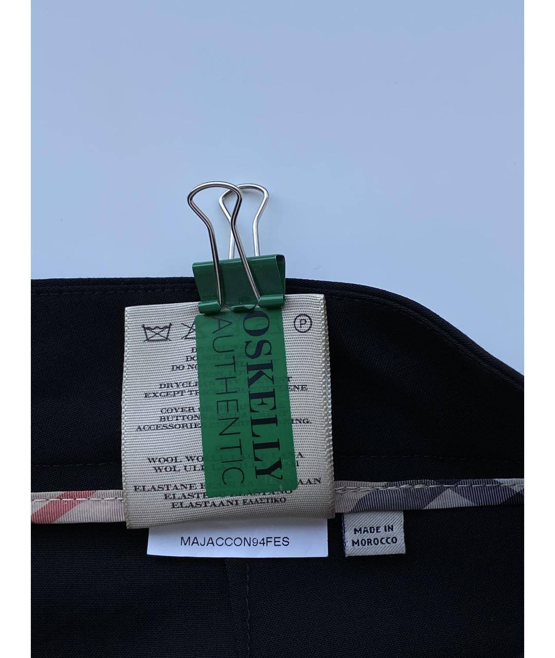 BURBERRY Черные шерстяные бриджи, фото 7