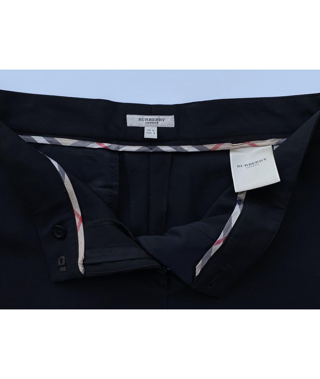 BURBERRY Черные шерстяные бриджи, фото 6