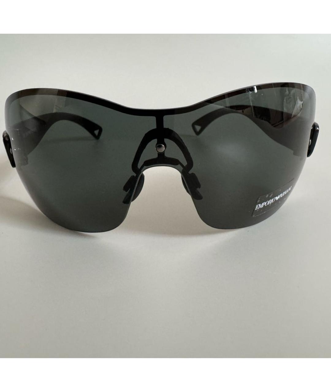 EMPORIO ARMANI Черные пластиковые солнцезащитные очки, фото 6
