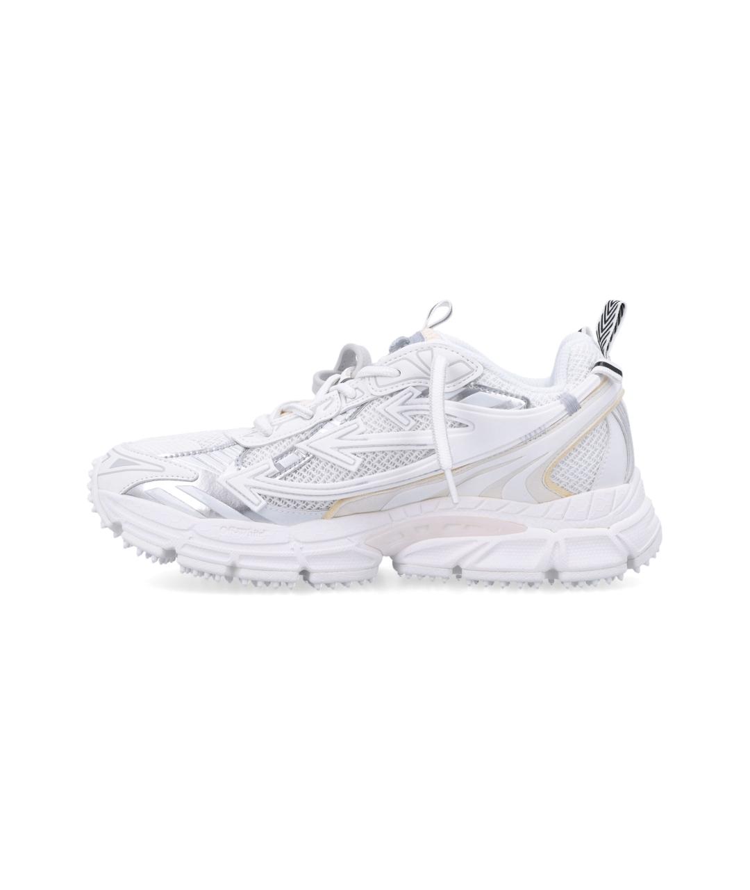 OFF-WHITE Белые синтетические низкие кроссовки / кеды, фото 3