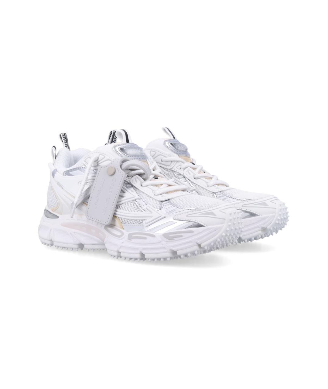 OFF-WHITE Белые синтетические низкие кроссовки / кеды, фото 2