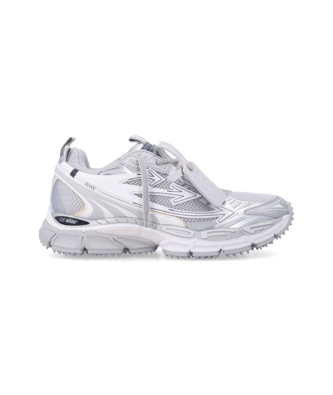 OFF-WHITE Серые синтетические низкие кроссовки / кеды, фото 1