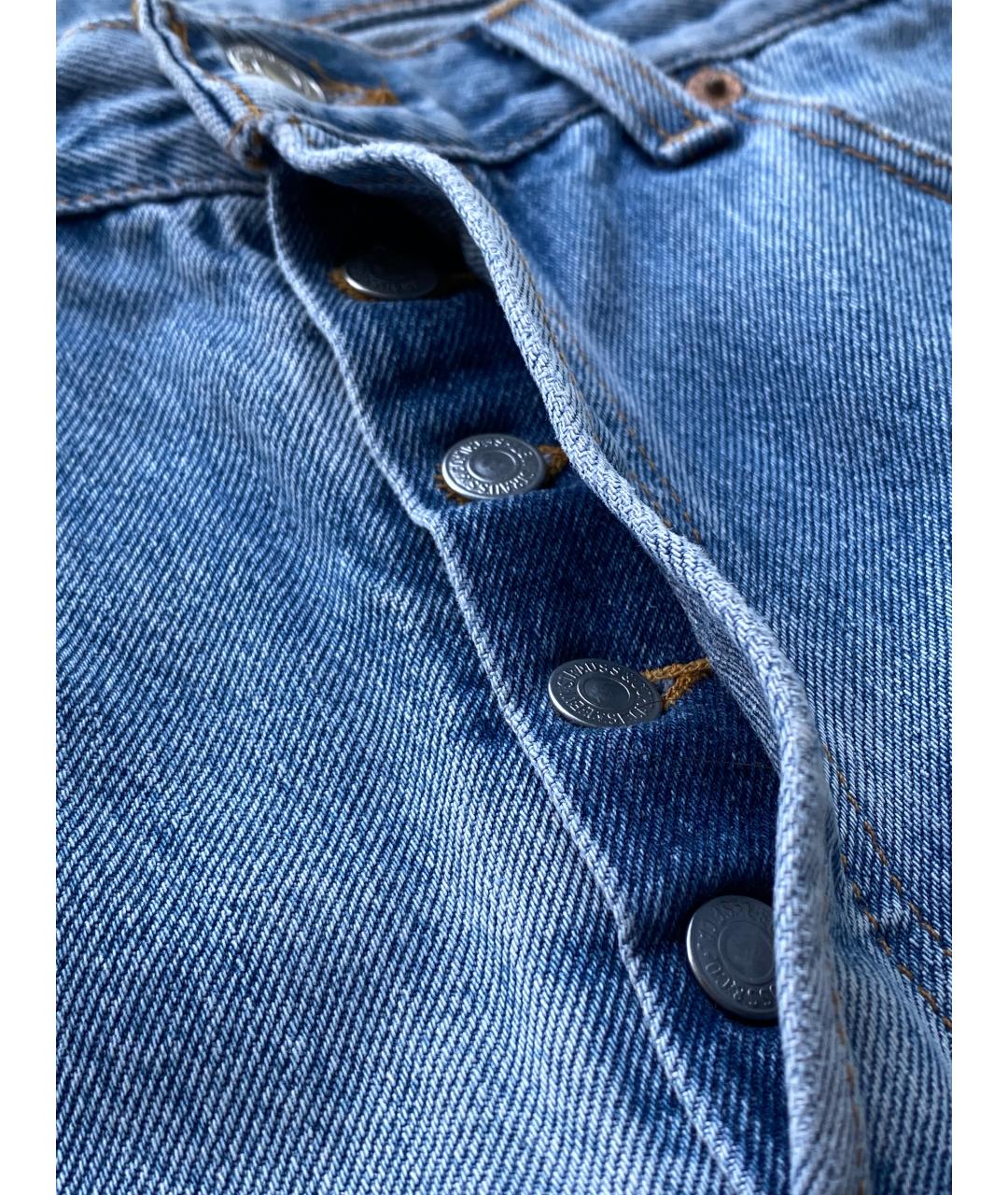 LEVI'S Голубые деним шорты, фото 6