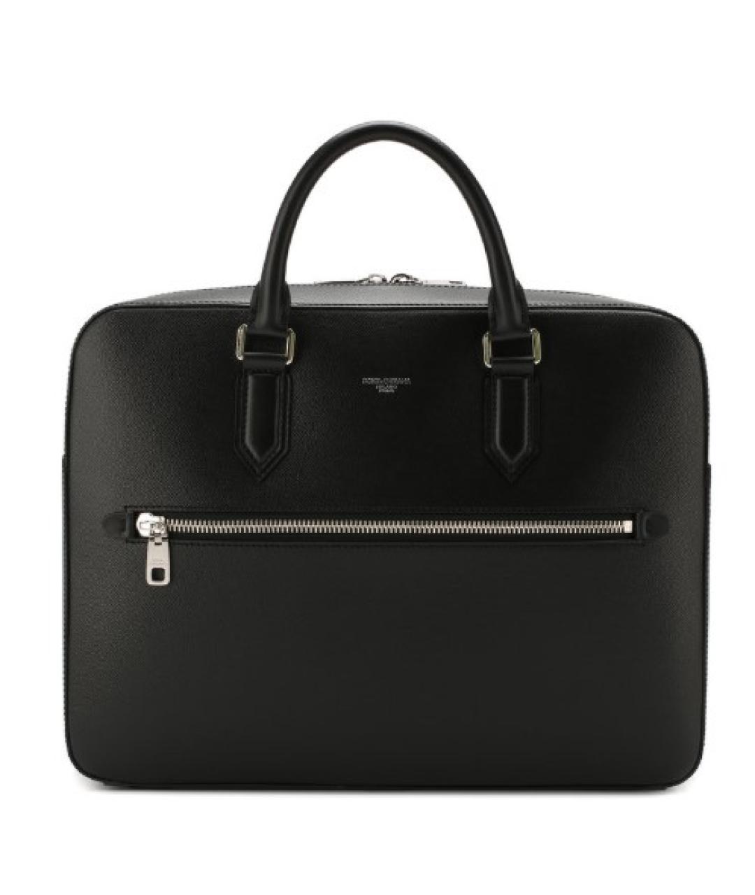 PRADA Серый кожаный портфель, фото 8
