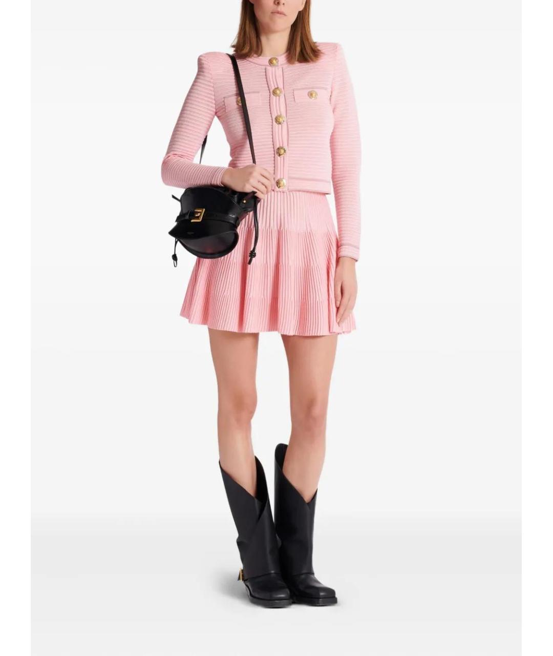 BALMAIN Черная кожаная сумка тоут, фото 2