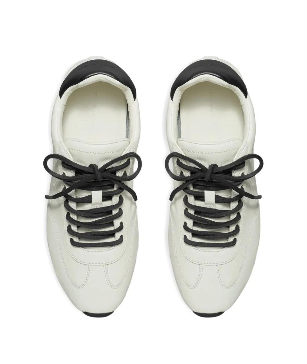 TORY BURCH Белые кожаные кроссовки, фото 4