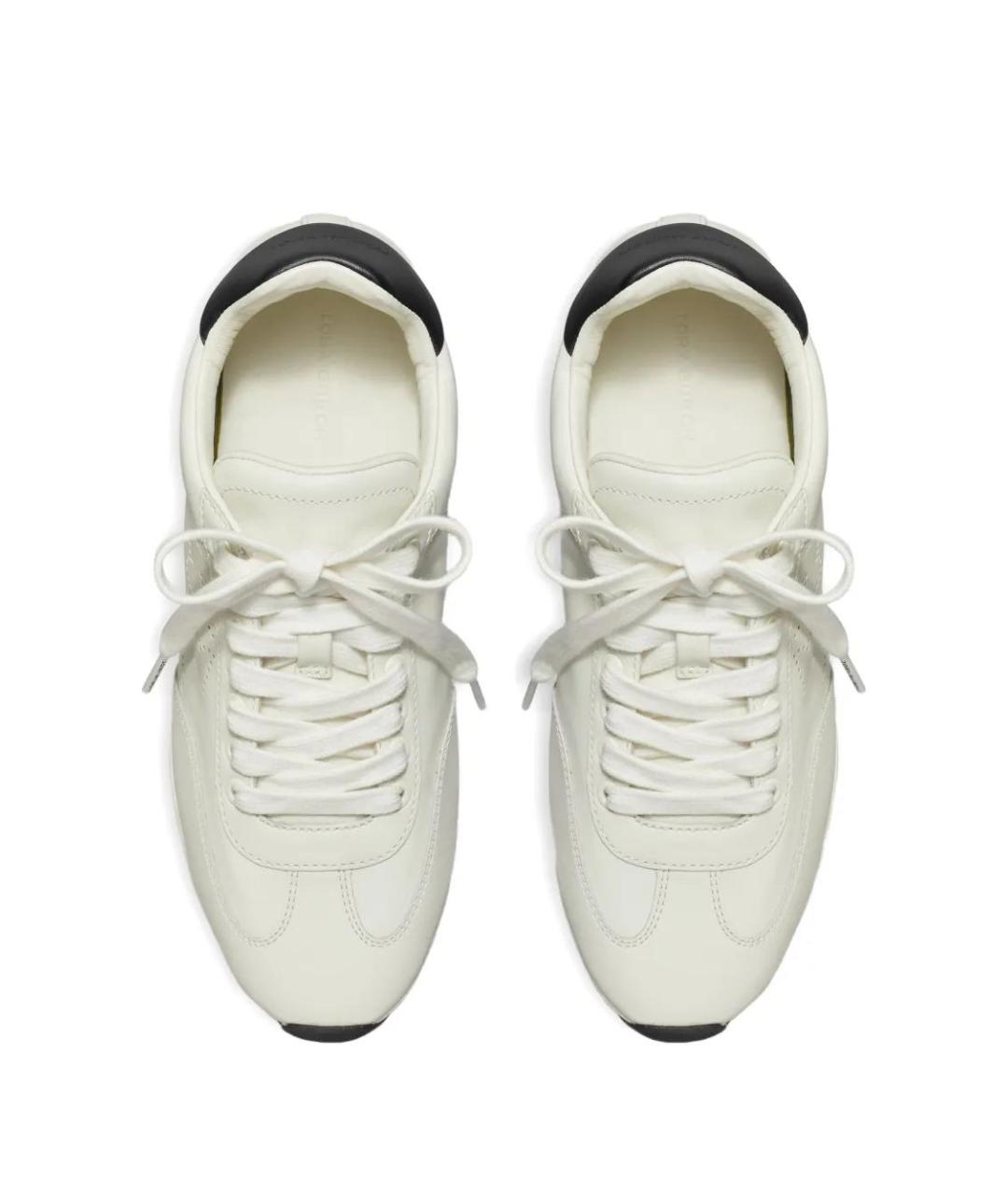 TORY BURCH Белые кожаные кроссовки, фото 3