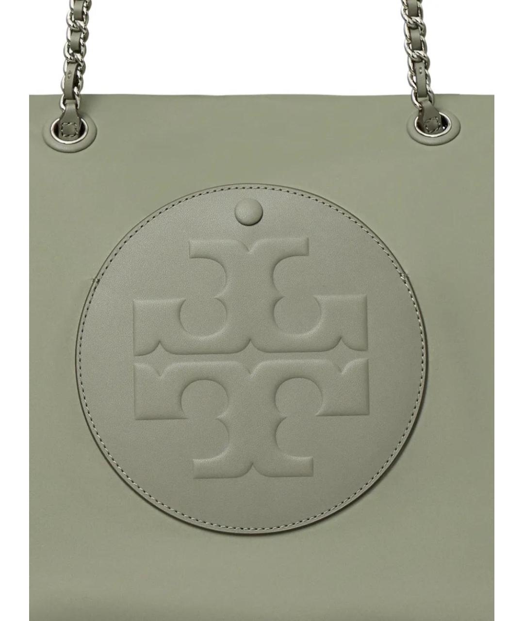 TORY BURCH Хаки синтетическая сумка тоут, фото 4