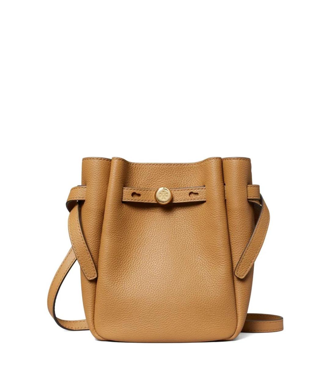 TORY BURCH Горчичная кожаная сумка через плечо, фото 1