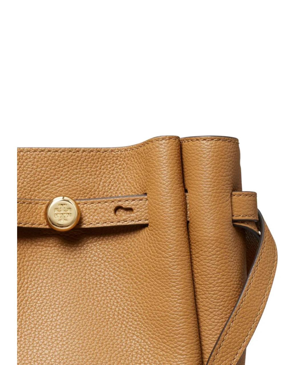 TORY BURCH Горчичная кожаная сумка через плечо, фото 5