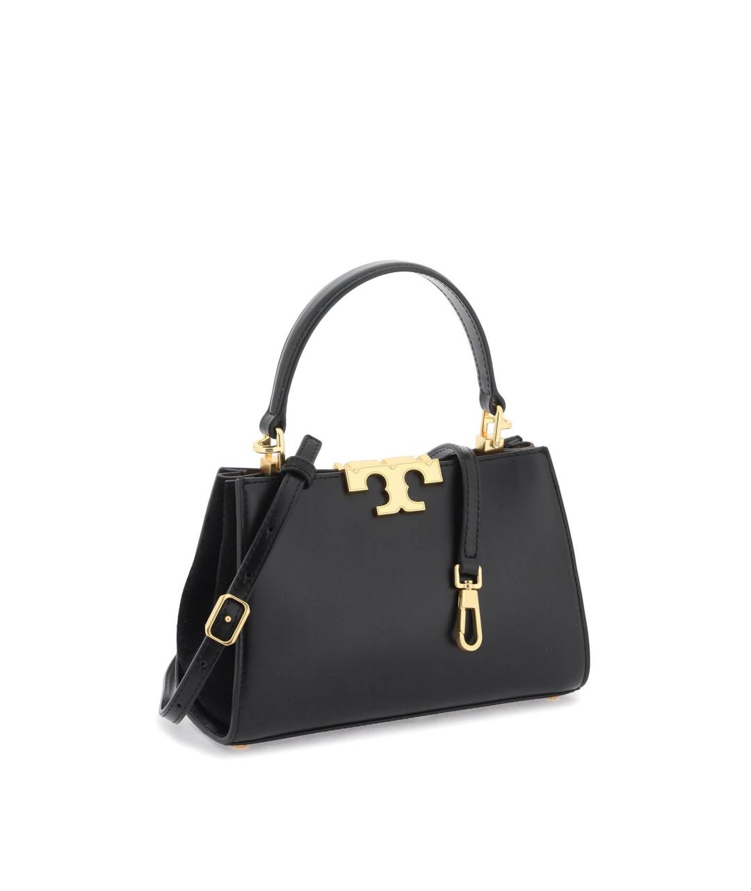 TORY BURCH Черная кожаная сумка через плечо, фото 4