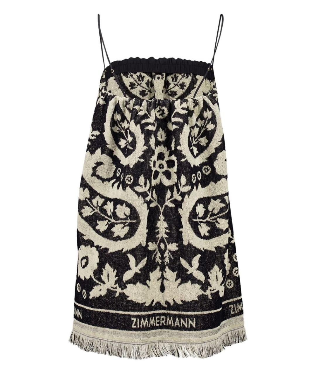 ZIMMERMANN Черное хлопковое повседневное платье, фото 2