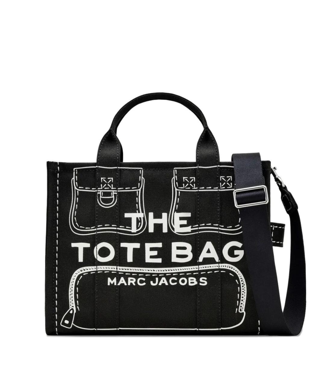 MARC JACOBS Черная хлопковая сумка тоут, фото 1