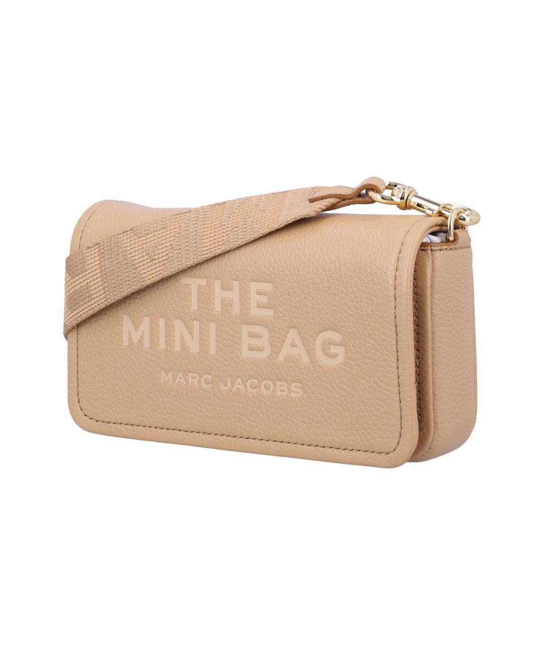 MARC JACOBS Бежевая кожаная сумка через плечо, фото 3