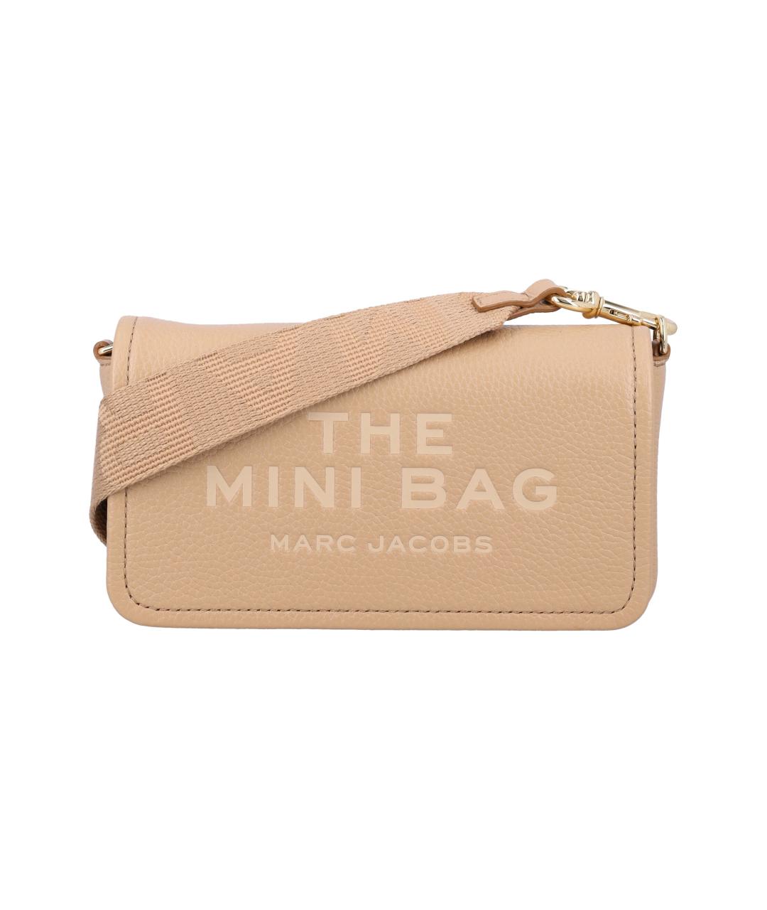 MARC JACOBS Бежевая кожаная сумка через плечо, фото 1