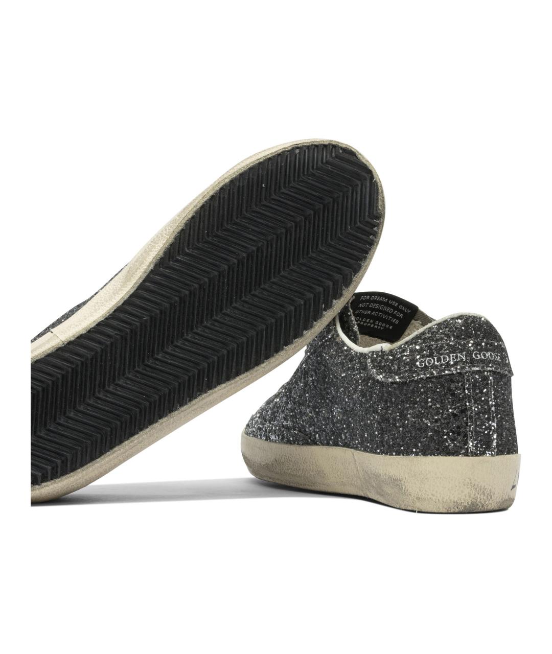 GOLDEN GOOSE DELUXE BRAND Серебряные синтетические кроссовки, фото 5