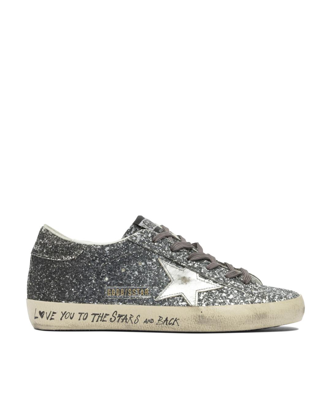 GOLDEN GOOSE DELUXE BRAND Серебряные синтетические кроссовки, фото 1