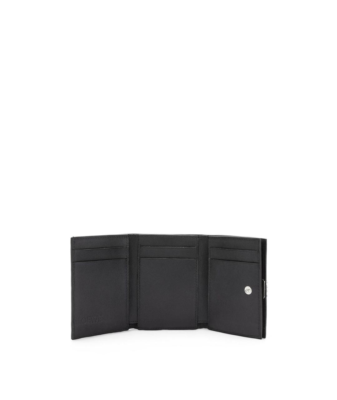 LOEWE Черный кожаный кошелек, фото 2