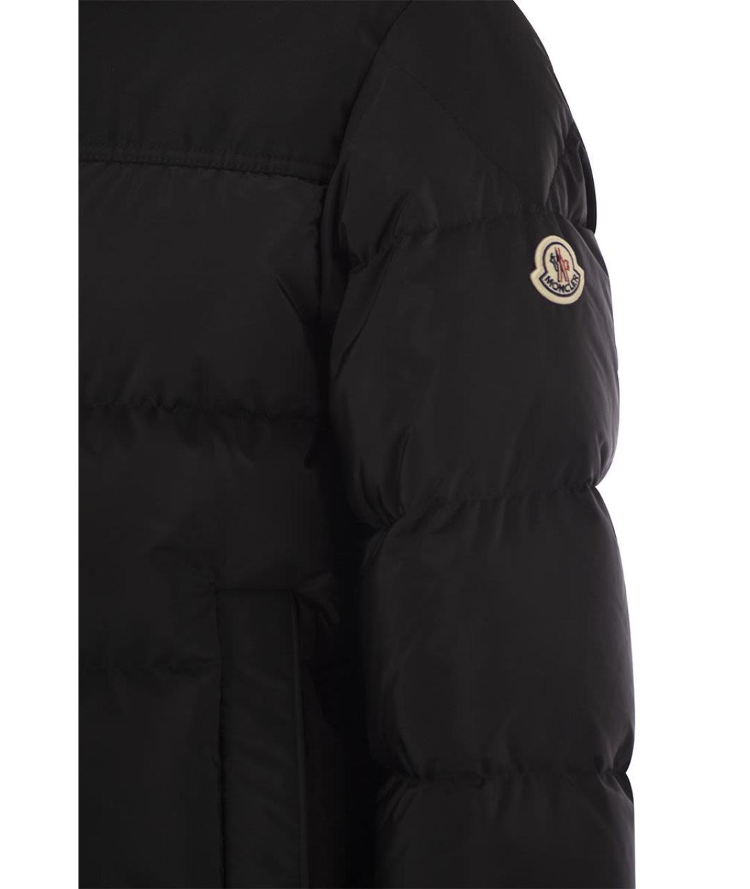 MONCLER Черная полиамидовая куртка, фото 4