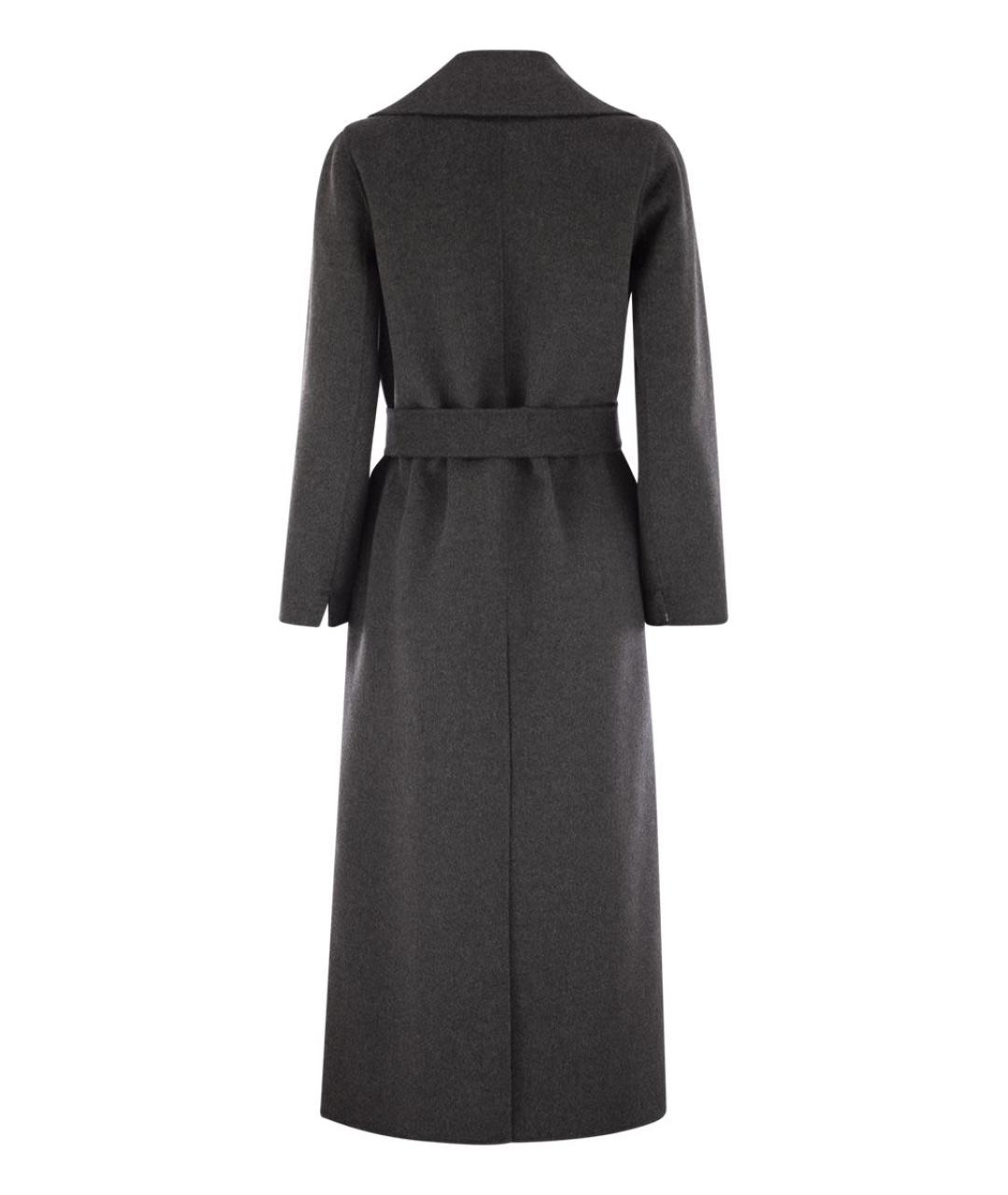 'S MAX MARA Антрацитовое шерстяное пальто, фото 2