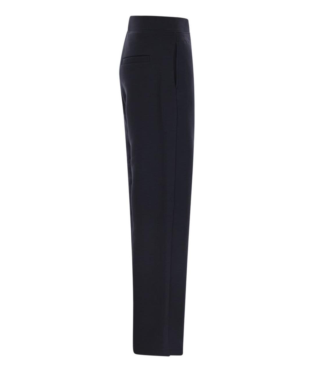 'S MAX MARA Синие хлопковые прямые брюки, фото 3