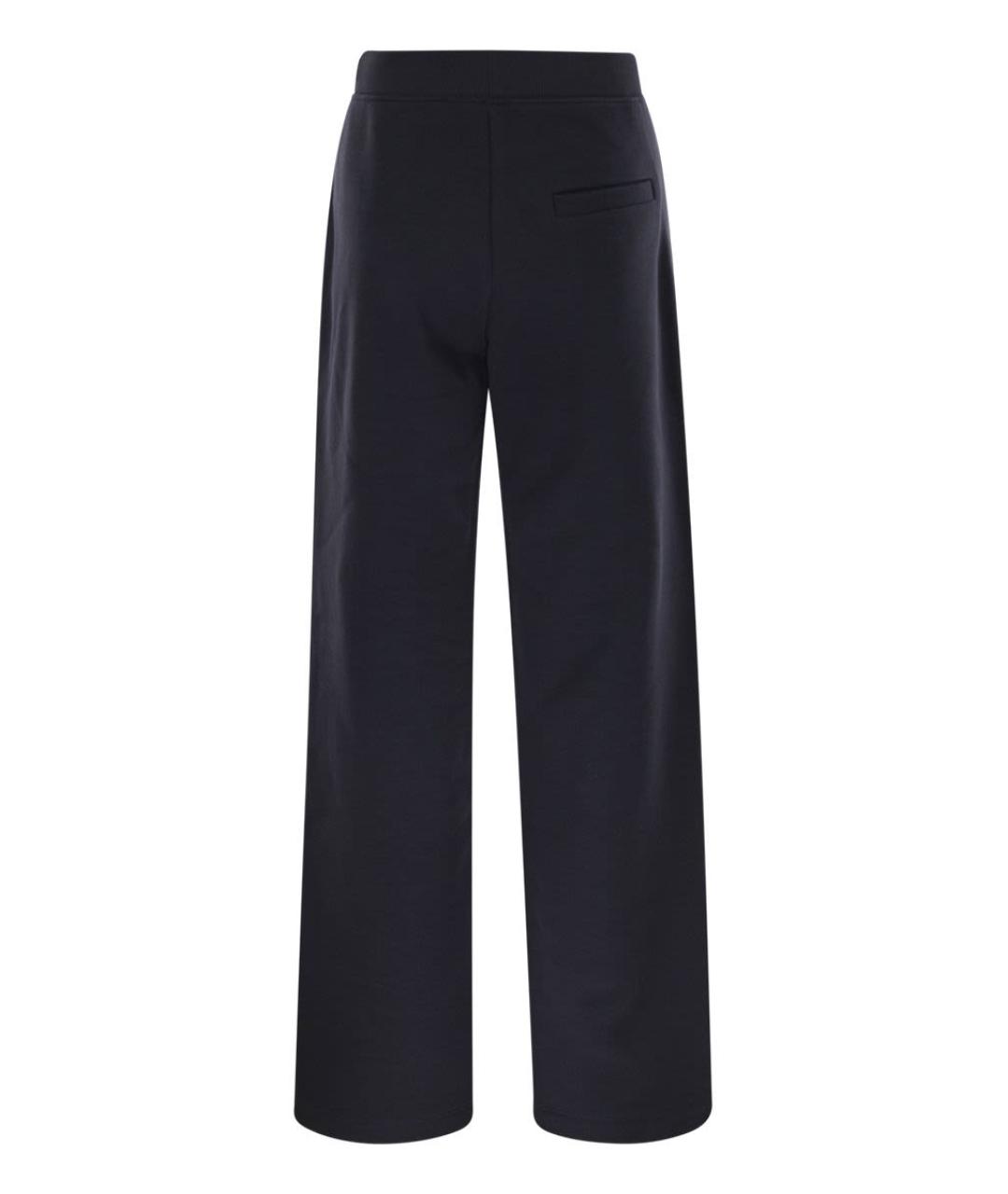 'S MAX MARA Синие хлопковые прямые брюки, фото 2