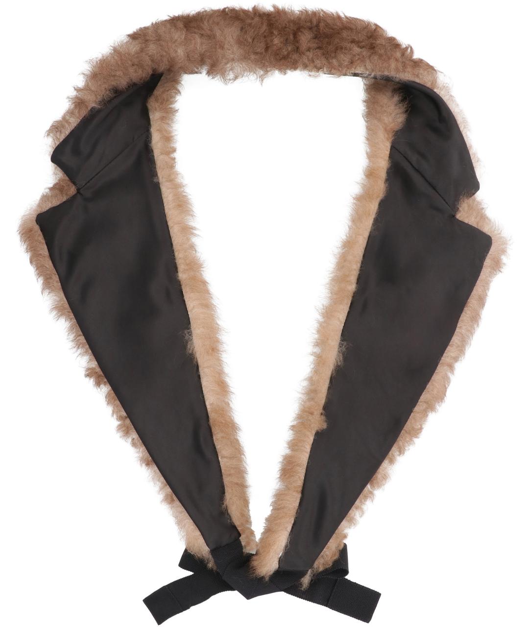 PRADA Коричневый воротник, фото 3