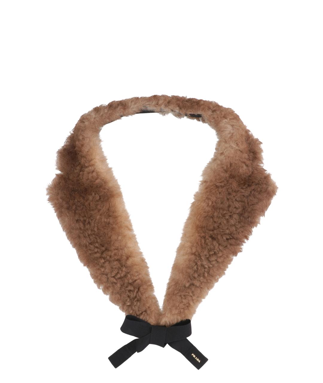 PRADA Коричневый воротник, фото 1