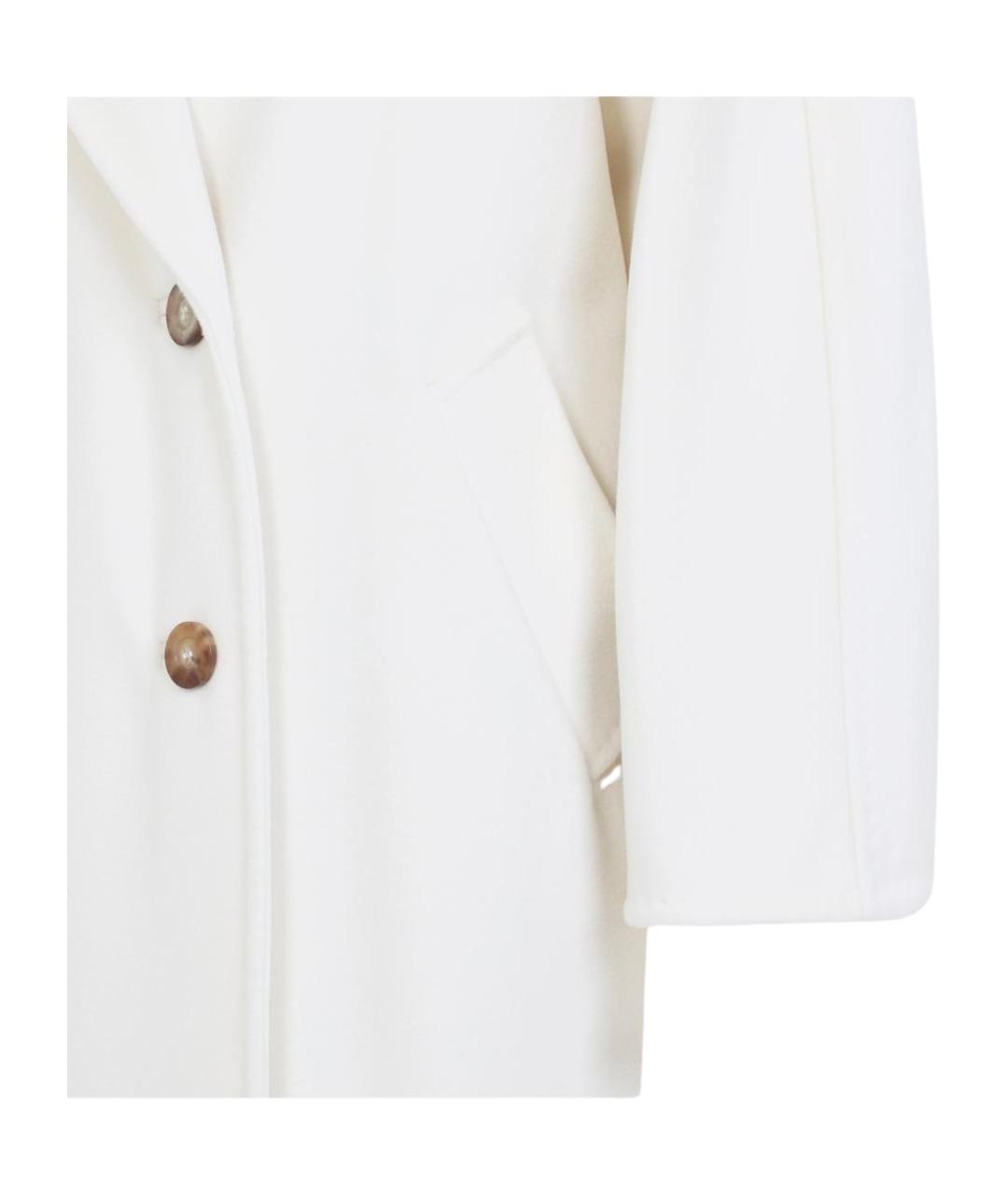 MAX MARA Белое кашемировое пальто, фото 3