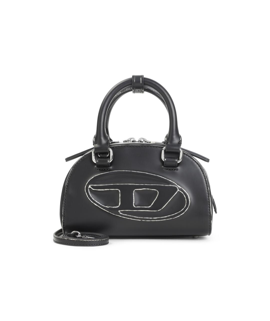 DIESEL Черная сумка тоут из искусственной кожи, фото 1