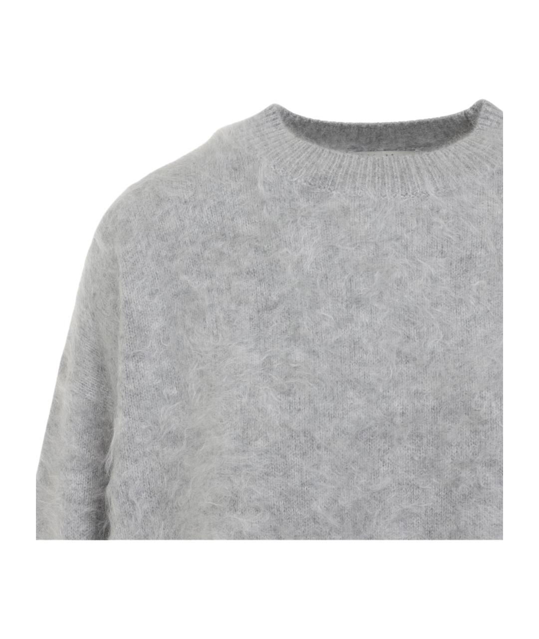 MAX MARA Серый кашемировый джемпер / свитер, фото 4