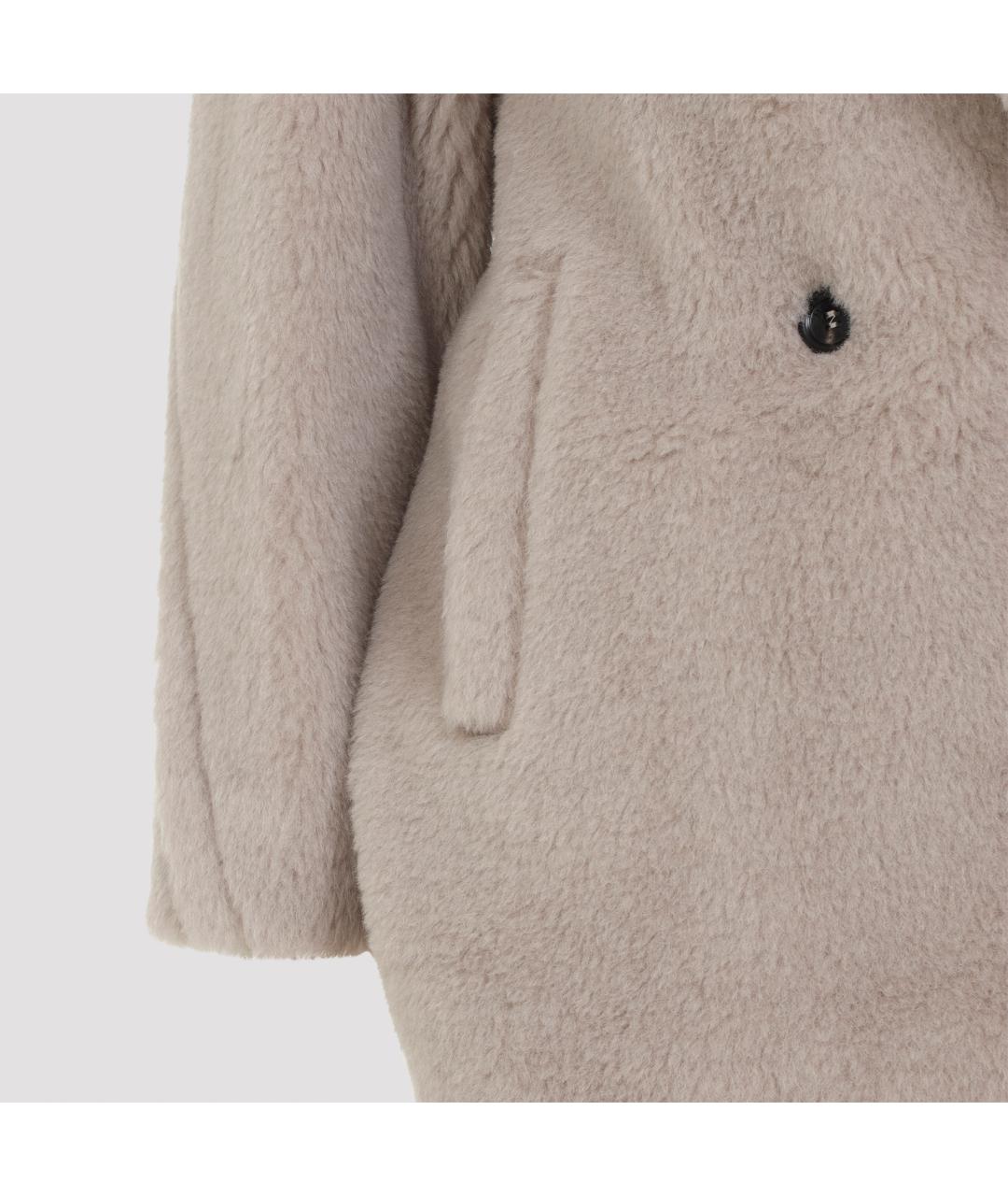 MAX MARA Бежевая шерстяная шуба, фото 4