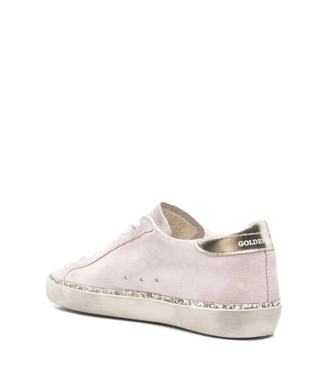 GOLDEN GOOSE DELUXE BRAND Розовые кожаные кеды, фото 3