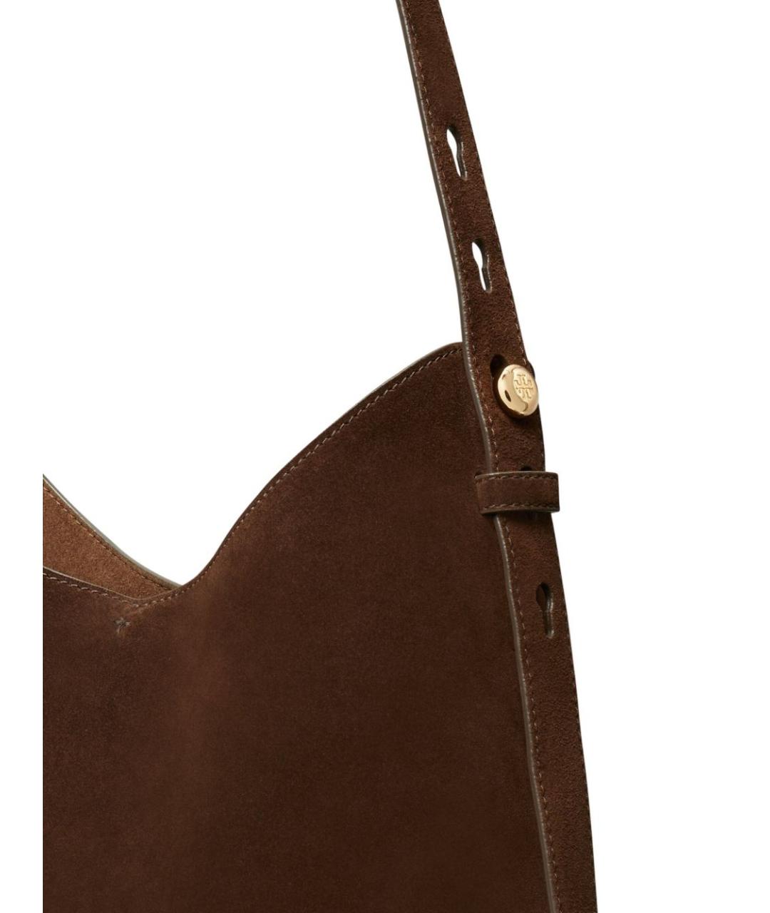 TORY BURCH Коричневая кожаная сумка через плечо, фото 2