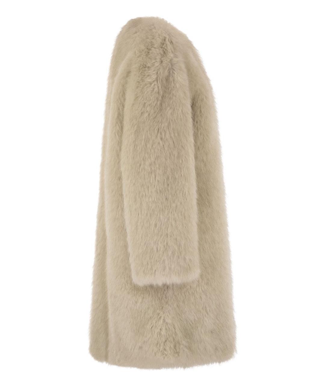 MAX MARA STUDIO Бежевое пальто, фото 3