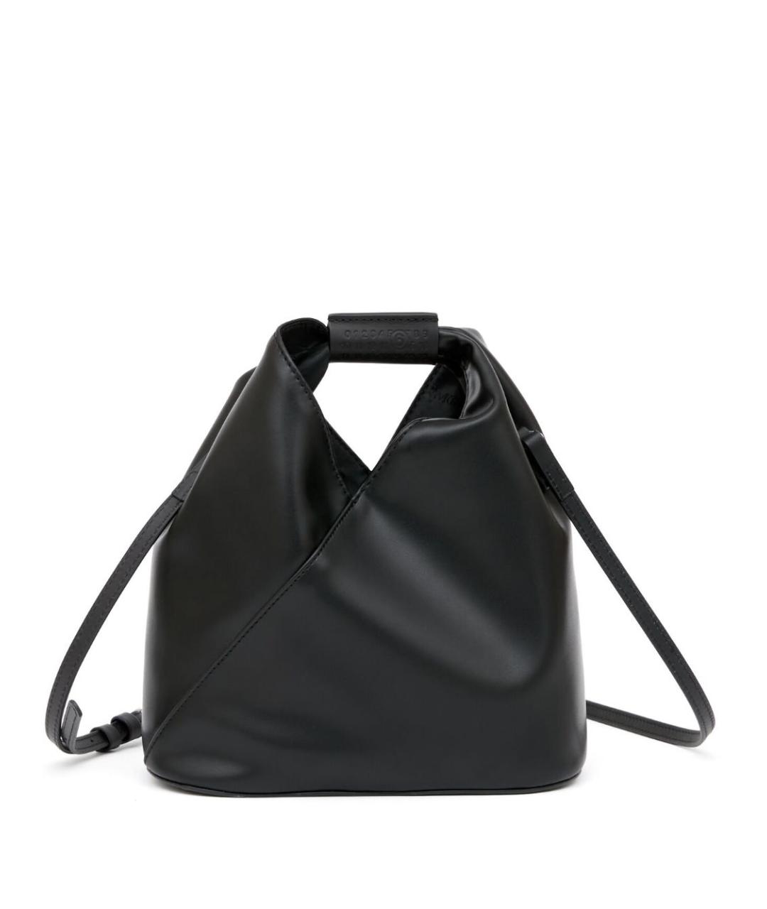 MM6 MAISON MARGIELA Черная синтетическая сумка с короткими ручками, фото 1