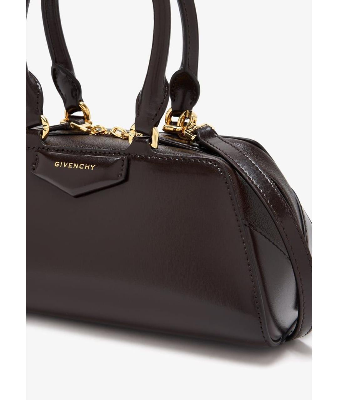GIVENCHY Коричневая кожаная сумка тоут, фото 2