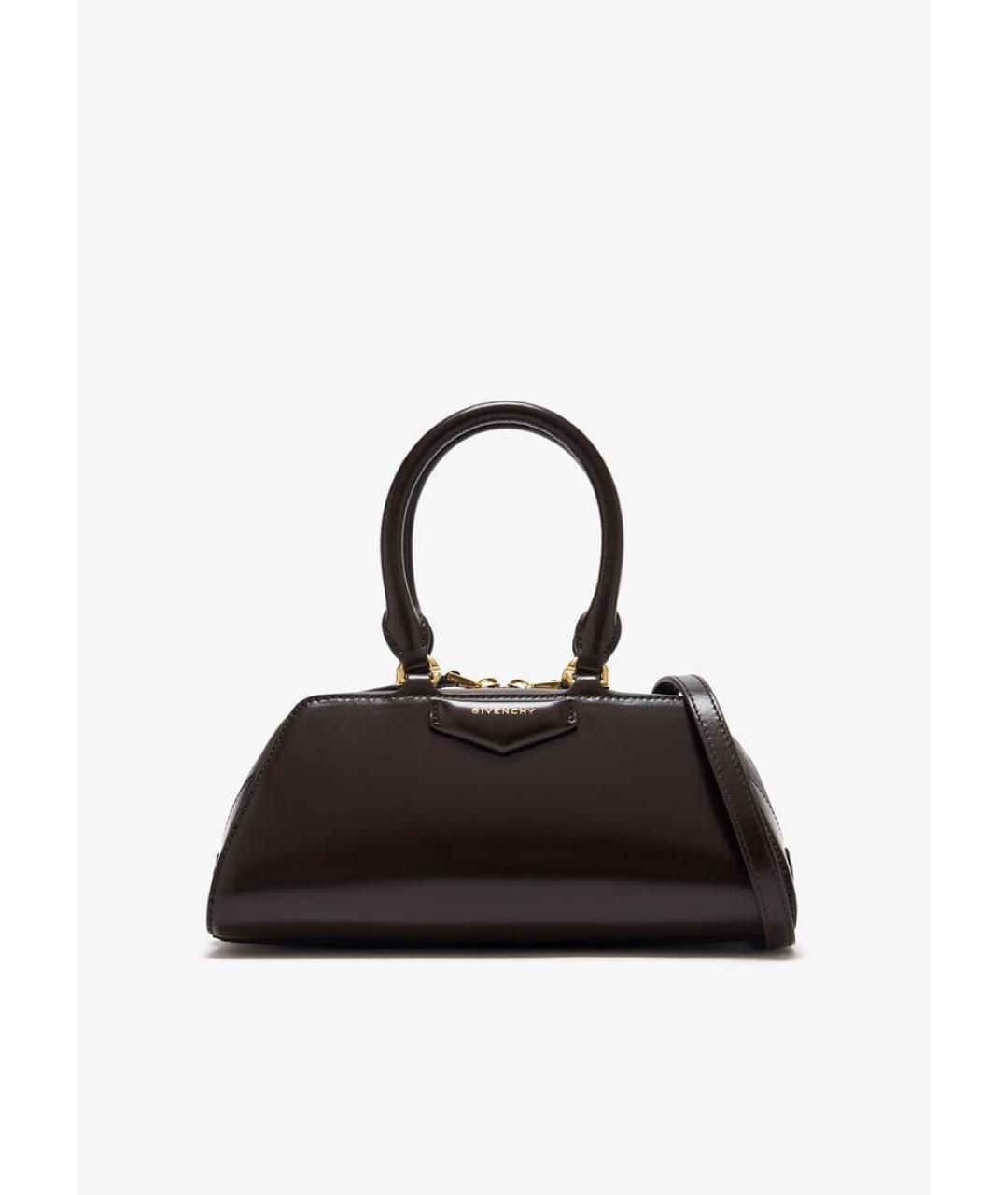GIVENCHY Коричневая кожаная сумка тоут, фото 5