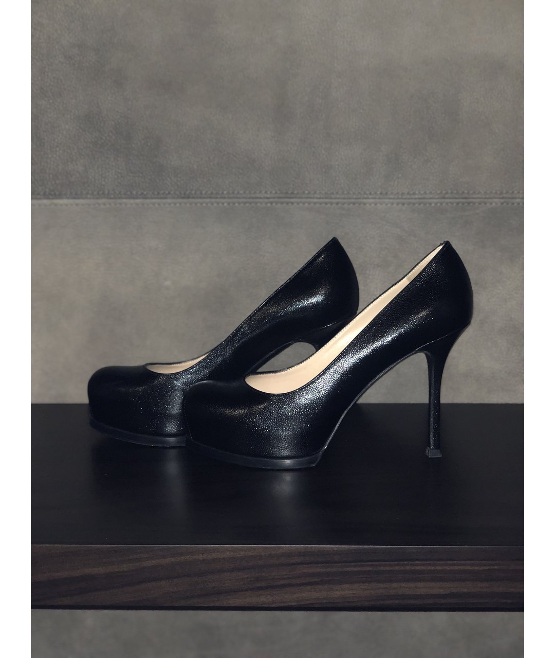 SAINT LAURENT Черные туфли из лакированной кожи, фото 6